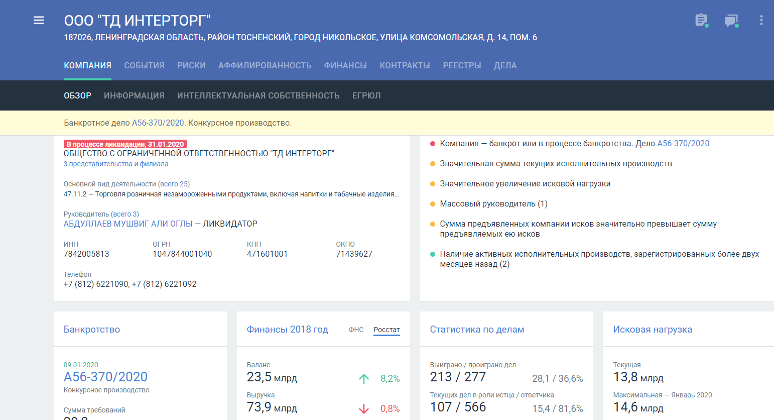 12 инструментов для проверки контрагентов и анализа судебных дел компаний